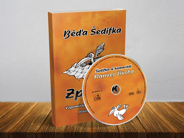 Obálka knihy a potisk CD